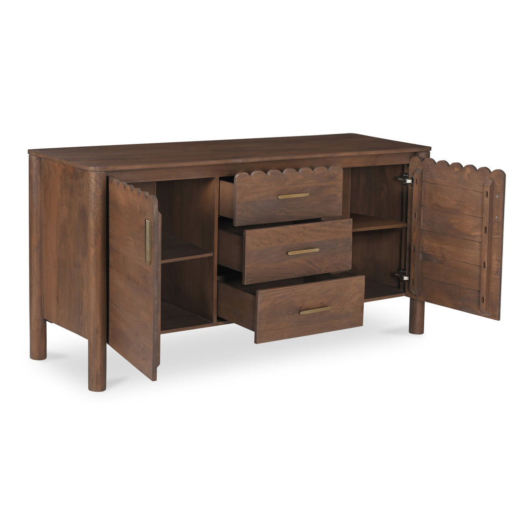 SwayLiving - Wiley 3 Drawer Sideboard Vintage Brown - GZ-1164-03 | SwayLiving