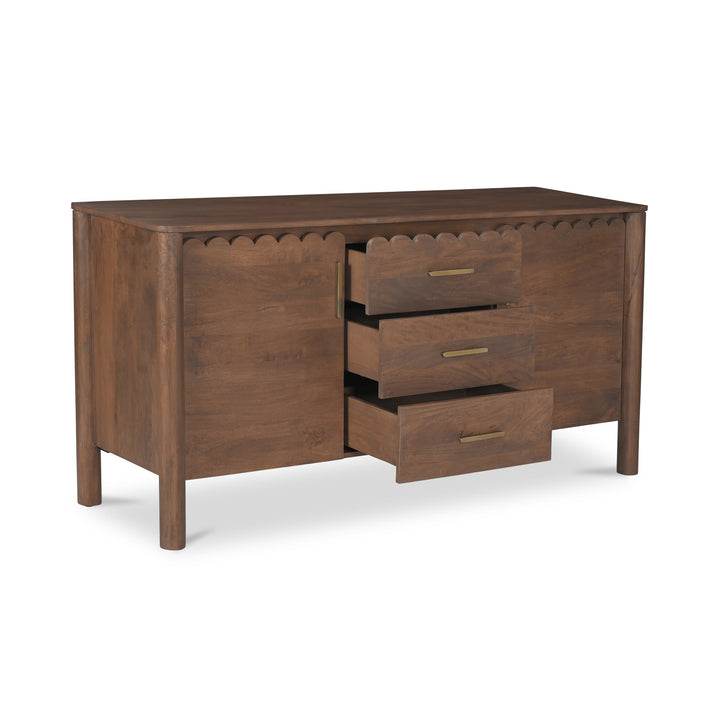 SwayLiving - Wiley 3 Drawer Sideboard Vintage Brown - GZ-1164-03 | SwayLiving