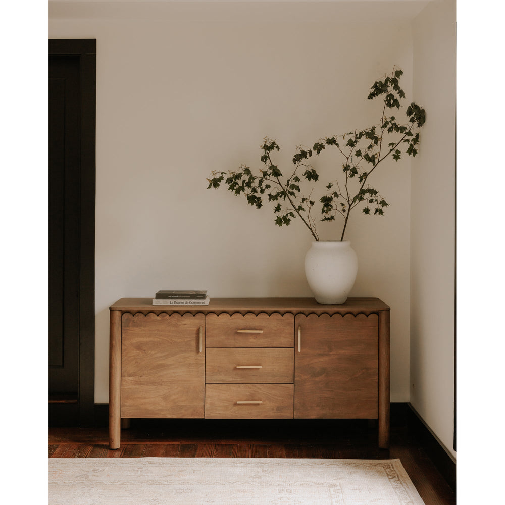 SwayLiving - Wiley 3 Drawer Sideboard Vintage Brown - GZ-1164-03 | SwayLiving