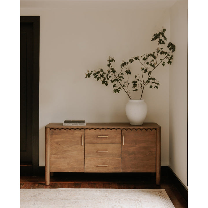 SwayLiving - Wiley 3 Drawer Sideboard Vintage Brown - GZ-1164-03 | SwayLiving
