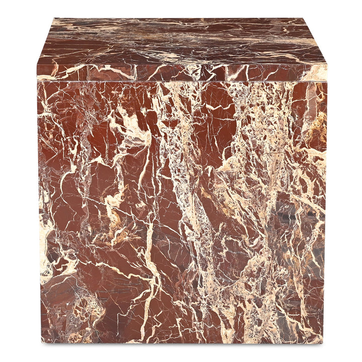SwayLiving - Rosa Accent Table Rosso Levanto Marble - GZ-1181-06-0 | SwayLiving
