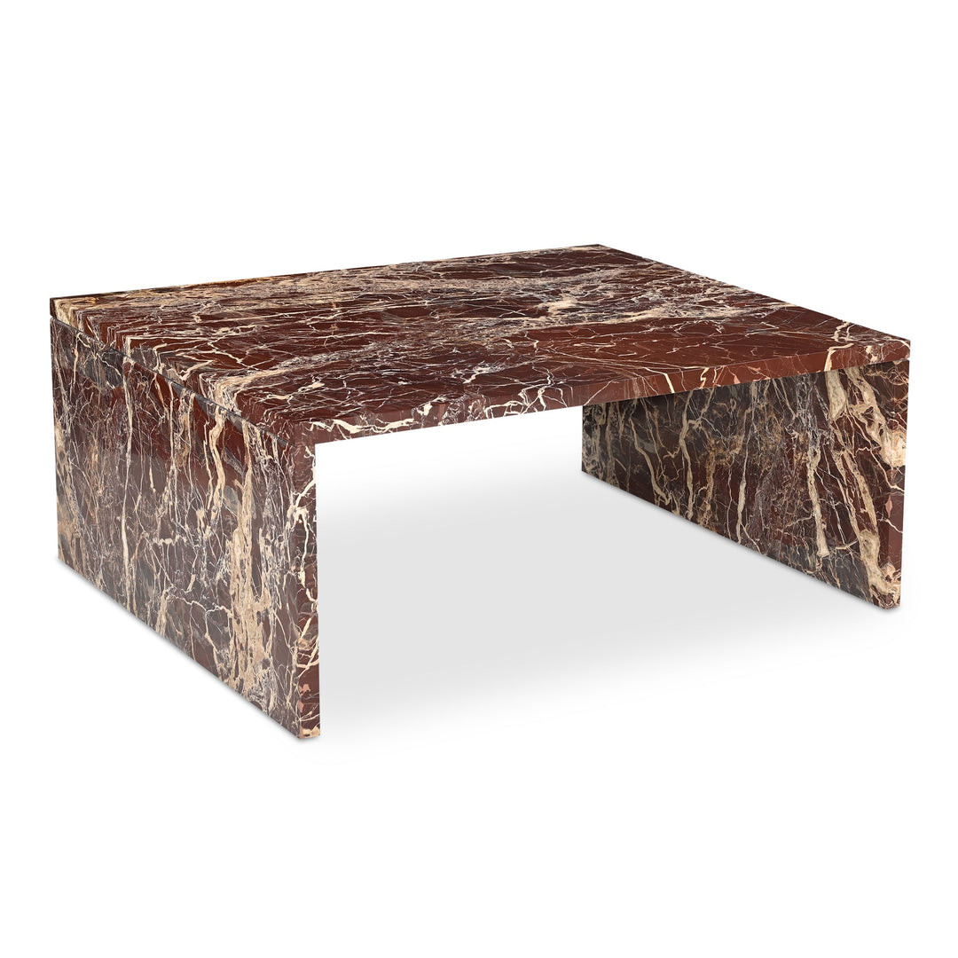 SwayLiving - Rosa Coffee Table Rosso Levanto Marble - GZ-1182-06-0 | SwayLiving