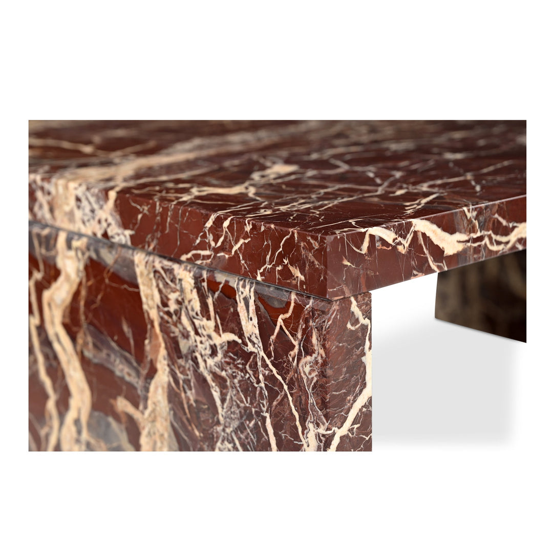 SwayLiving - Rosa Coffee Table Rosso Levanto Marble - GZ-1182-06-0 | SwayLiving
