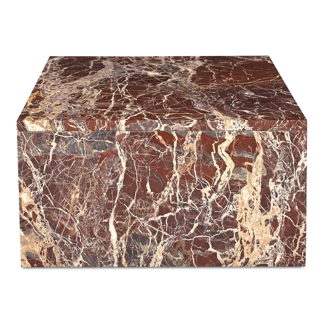SwayLiving - Rosa Coffee Table Rosso Levanto Marble - GZ-1182-06-0 | SwayLiving