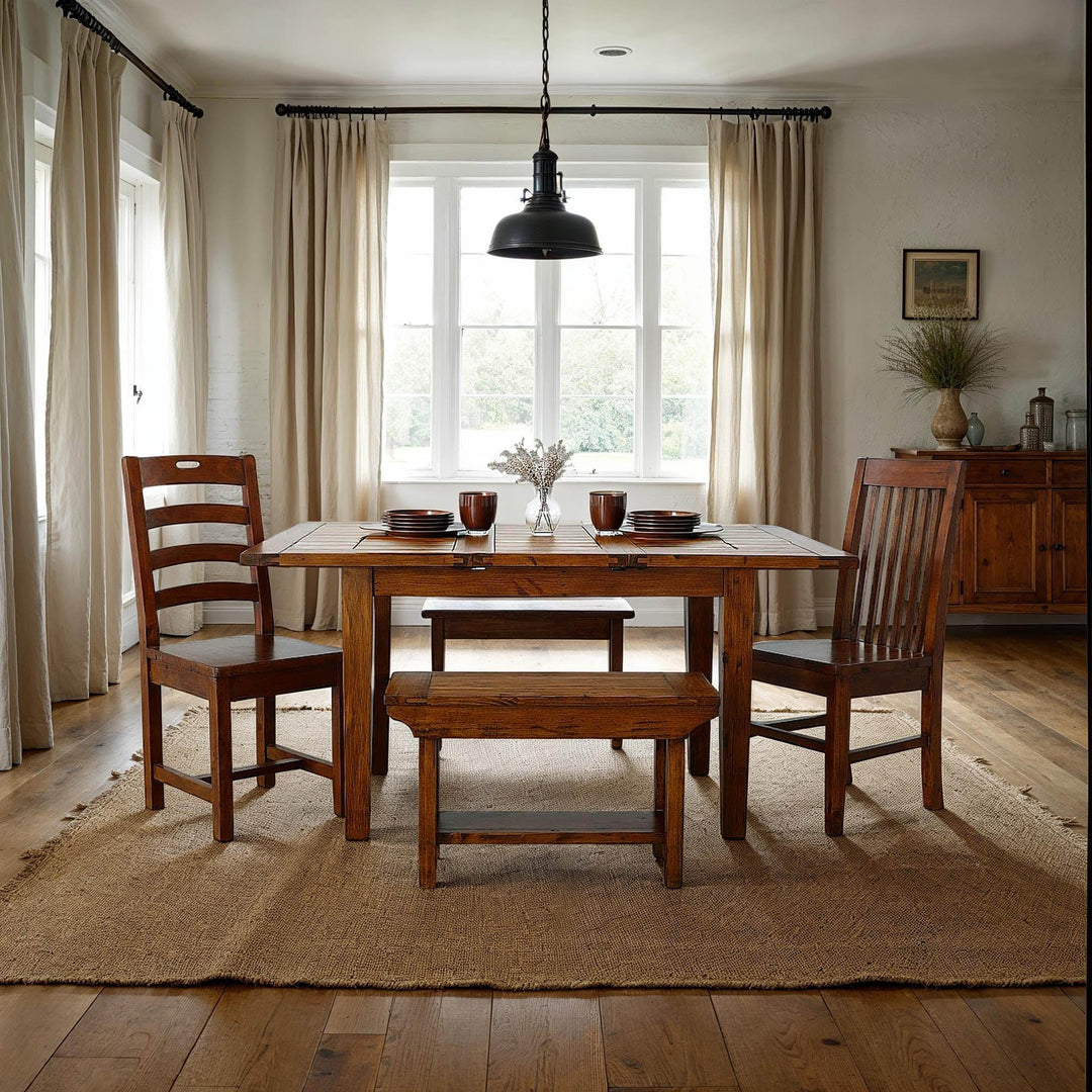 Irish Coast Regular Extension Dining Table (55"/71") - African Dusk