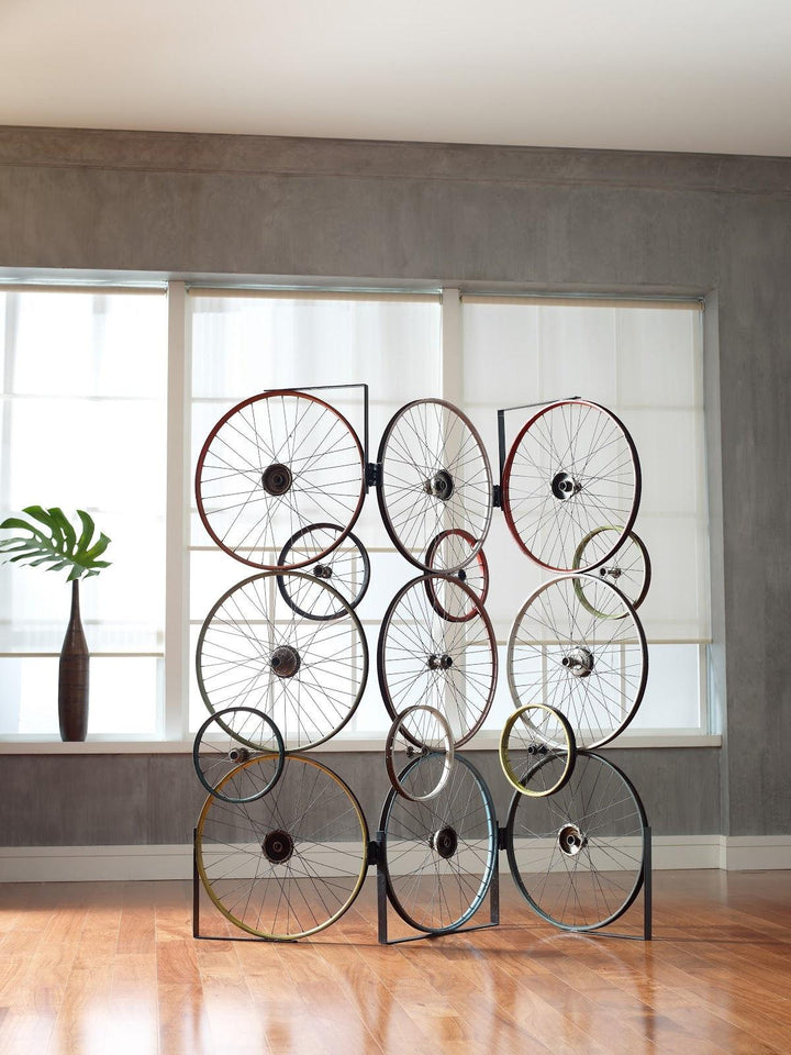 SwayLiving Bicycle Wheel Screen, Assorted DECORATIVE OBJECTS