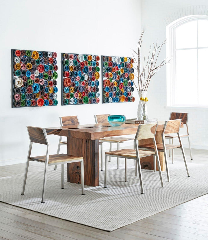 SwayLiving Paint Can Wall Art, Square, Assorted Colors, LG WALL ART