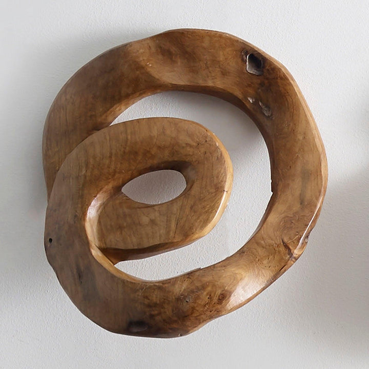 SwayLiving Swirl Wall Tile, Teak Wood, Assorted WALL ACCENTS