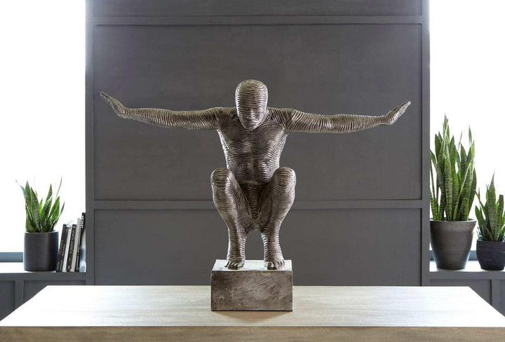 SwayLiving Outstretched Arms Sculpture, Aluminum, Large DECORATIVE OBJECTS