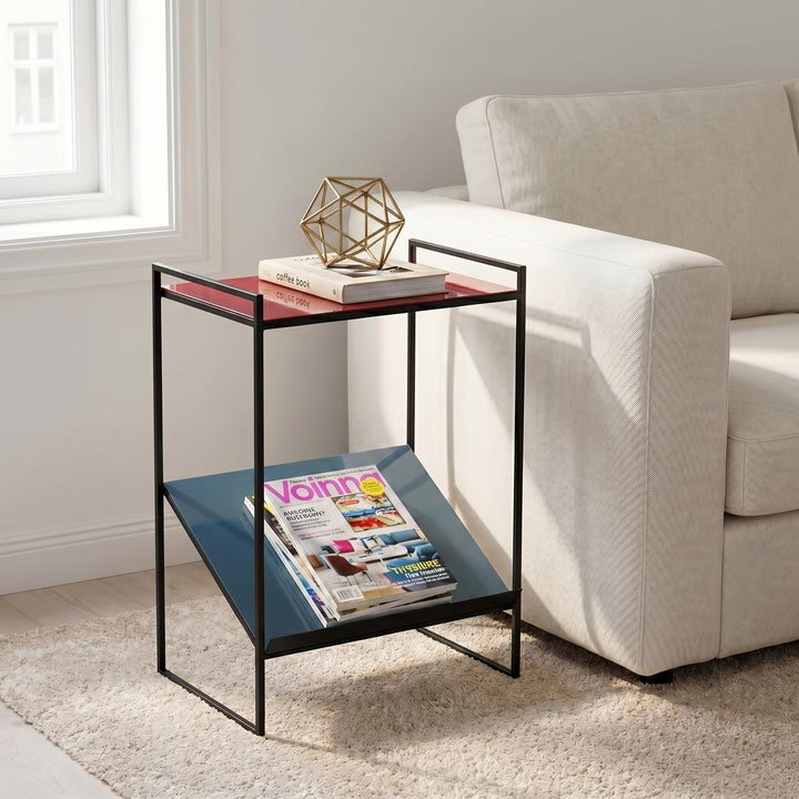 Naomi Enamel Magazine End Table — life_2