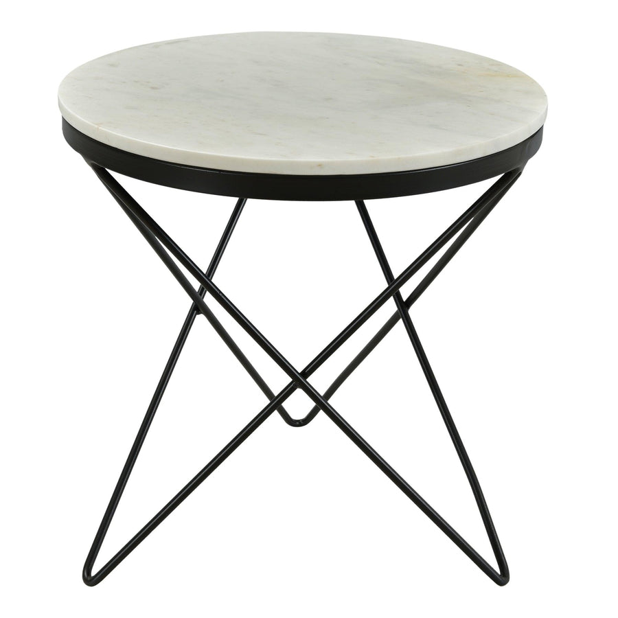 Haley Side Table Black Base - SwayLiving