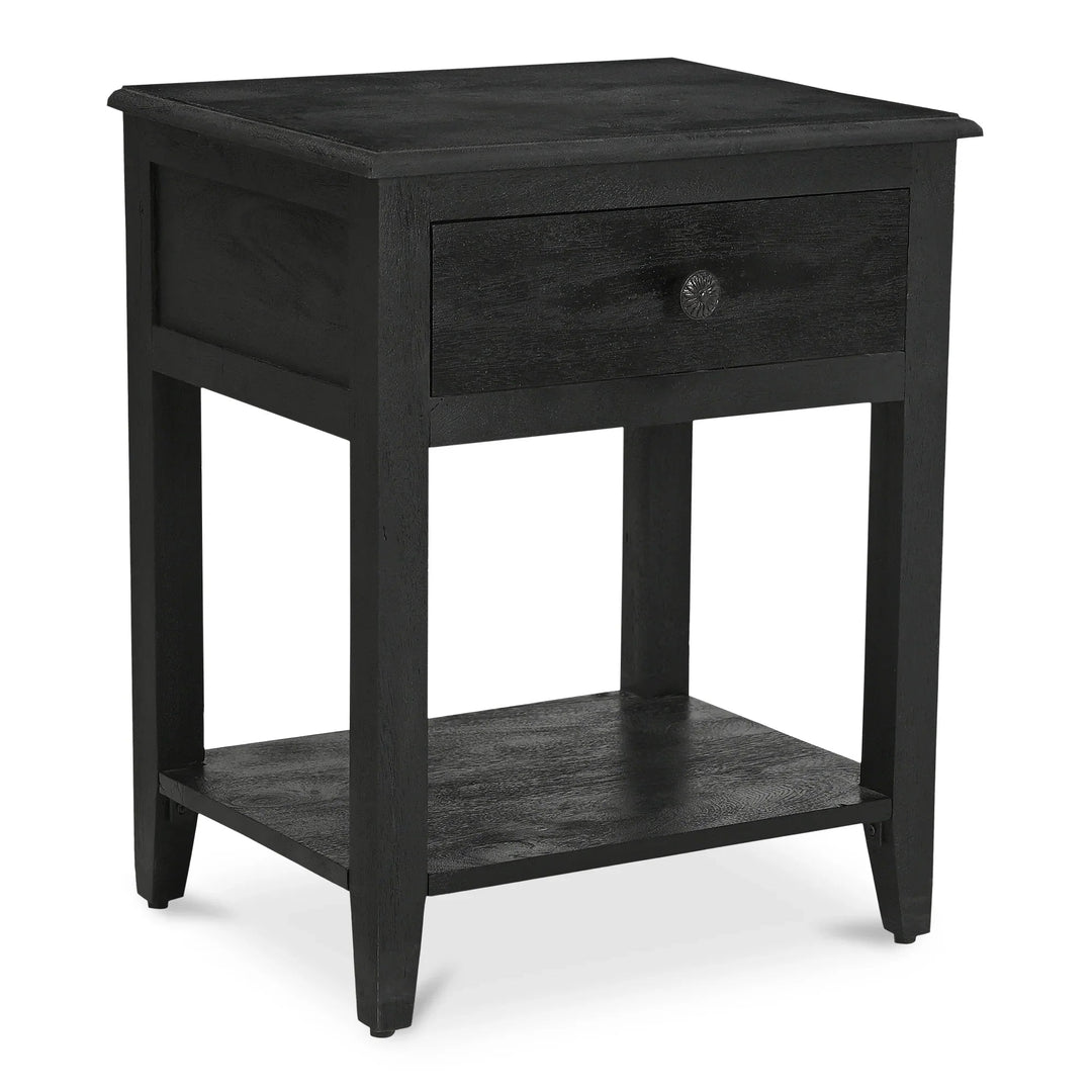Corrine Nightstand Antique Black - SwayLiving