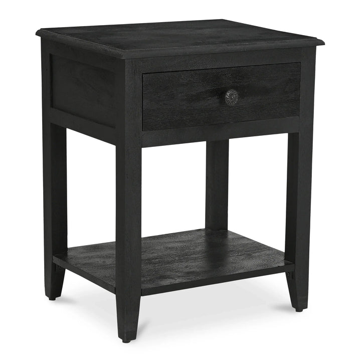 SwayLiving - Corrine Nightstand Antique Black - IK-1037-02 | SwayLiving