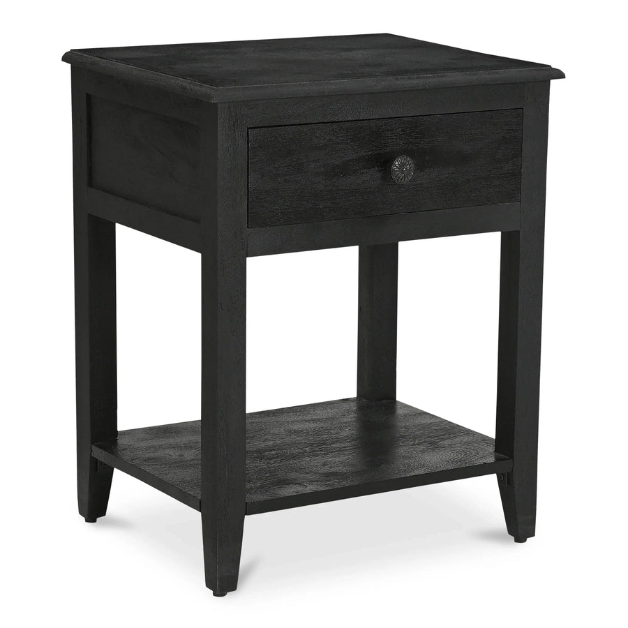 Corrine Nightstand Antique Black - SwayLiving