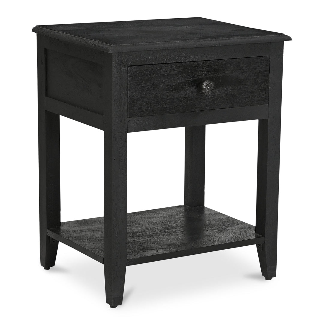SwayLiving - Corrine Nightstand Antique Black - IK-1037-02 | SwayLiving