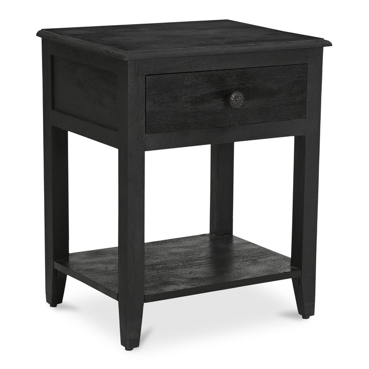 SwayLiving - Corrine Nightstand Antique Black - IK-1037-02 | SwayLiving