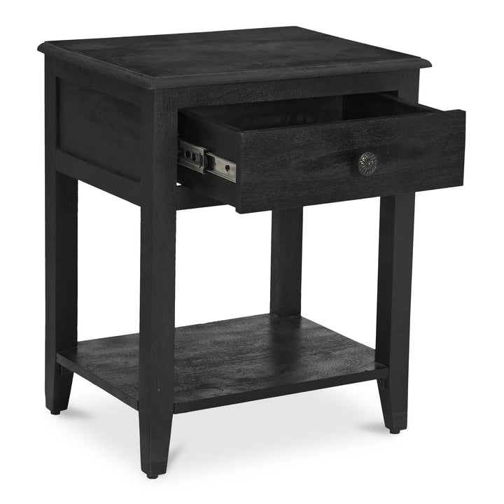SwayLiving - Corrine Nightstand Antique Black - IK-1037-02 | SwayLiving