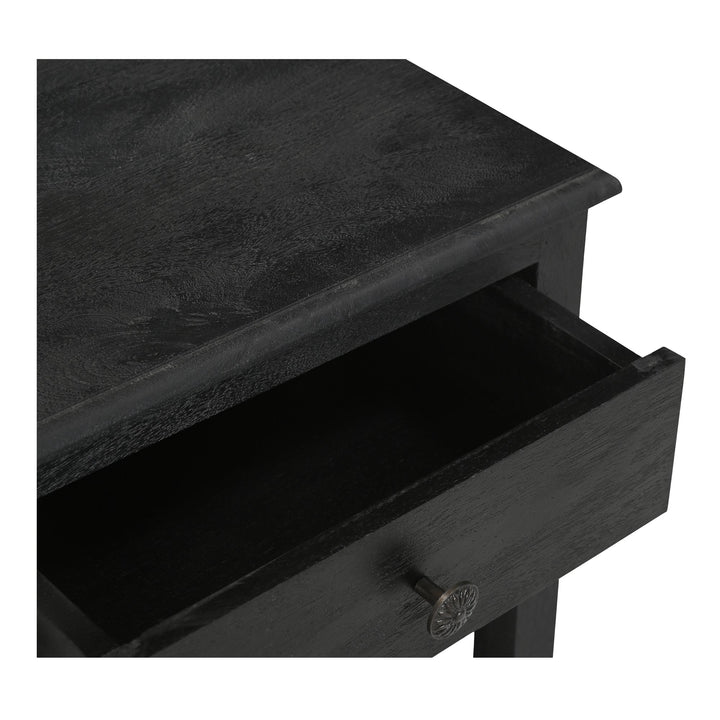 SwayLiving - Corrine Nightstand Antique Black - IK-1037-02 | SwayLiving