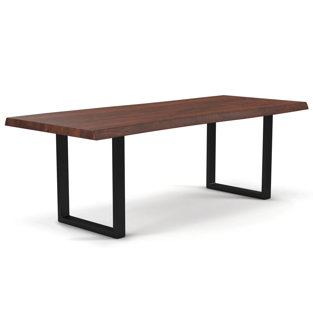 Brooks - Dining Table - U Base - 40"D x 79"W x 29.75"H / Americano Top / Black Base