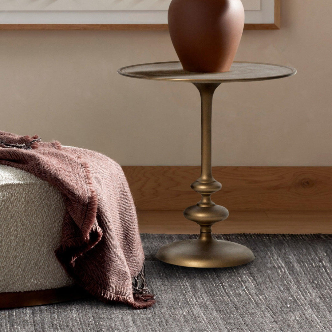 Marlow Matchstick Pedestal Table - SwayLiving