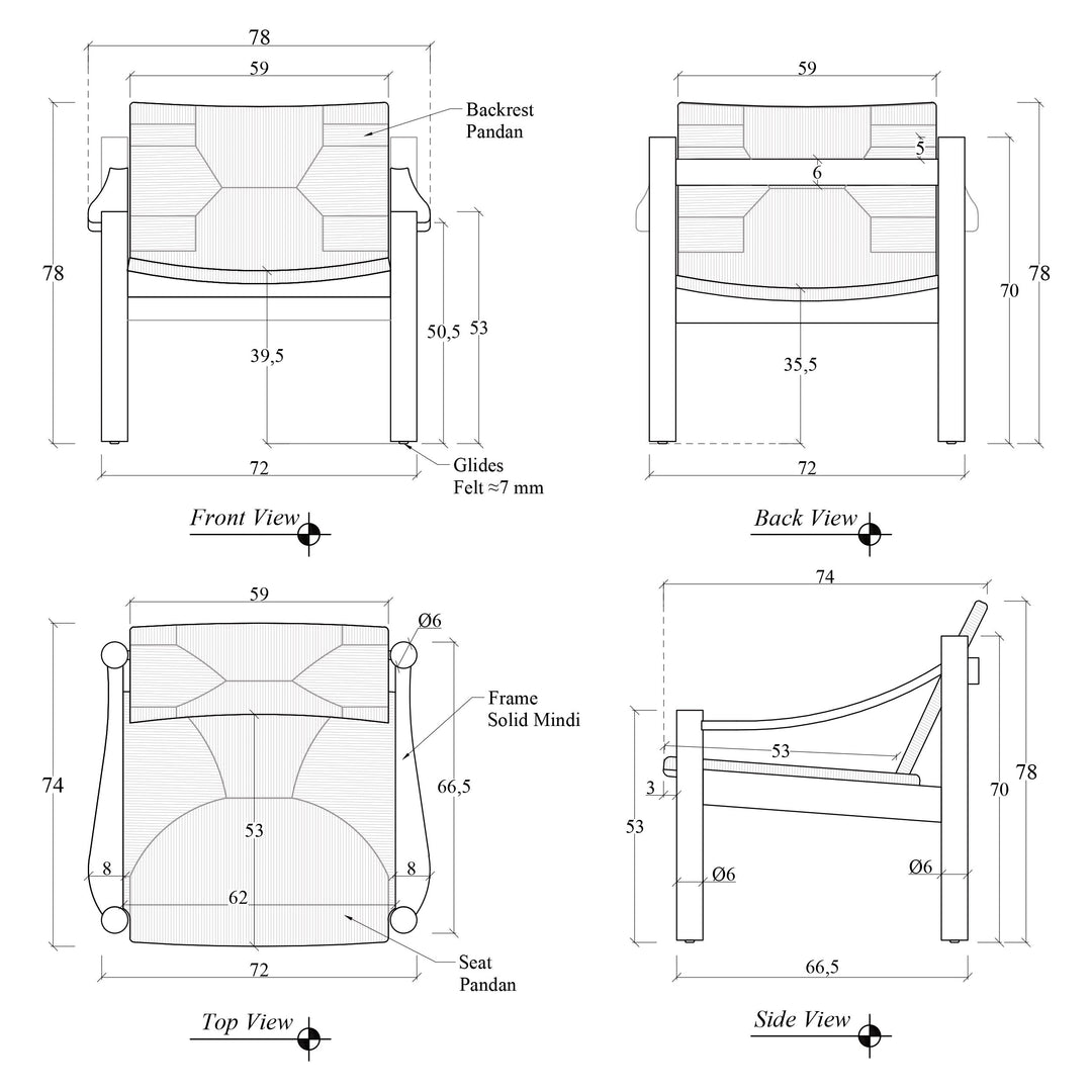 Lucy Accent Chair — line
