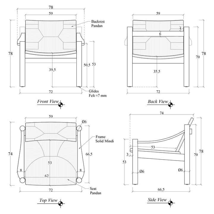 Lucy Accent Chair — line
