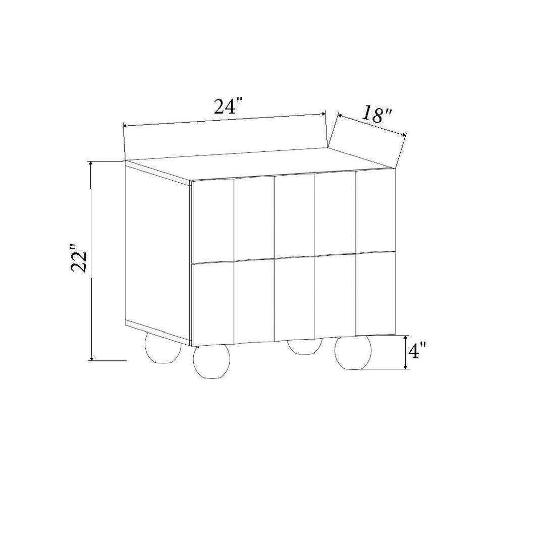 Lulu Nightstand — line