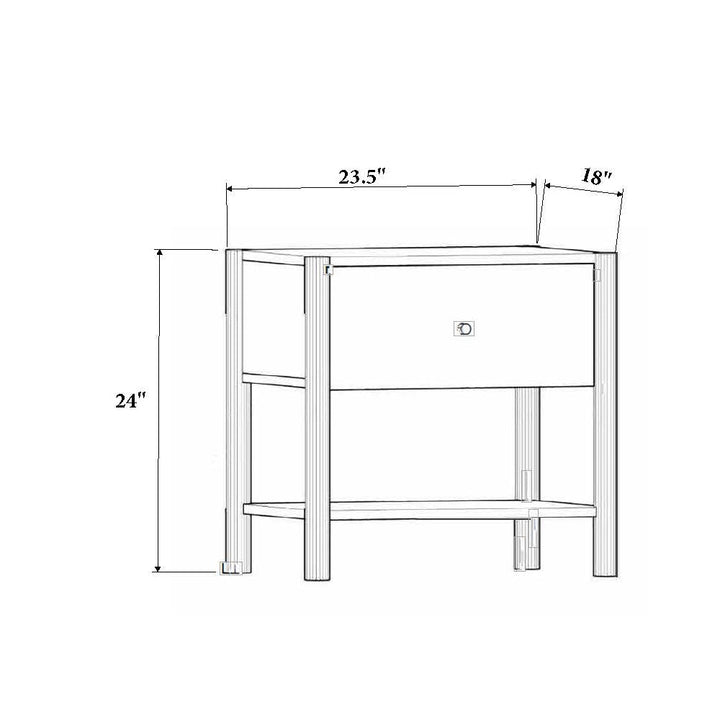 Nellie Nightstand — line