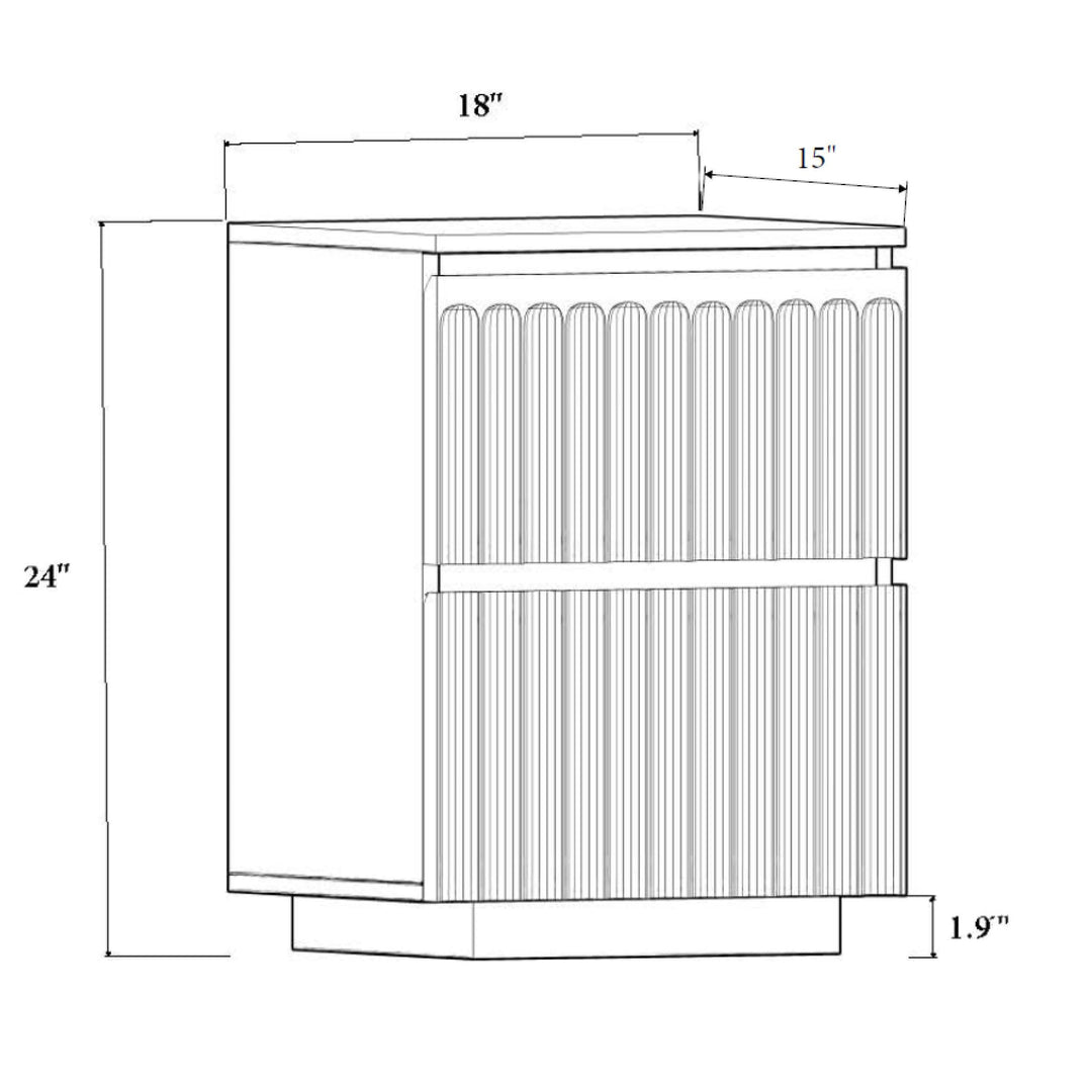 Quinn Mini Nightstand — line