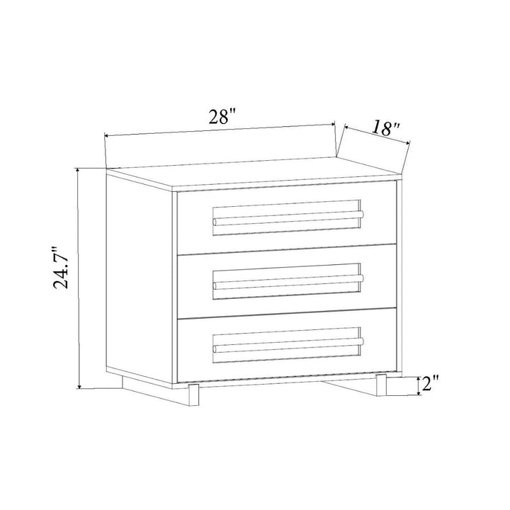Veston Nightstand — line