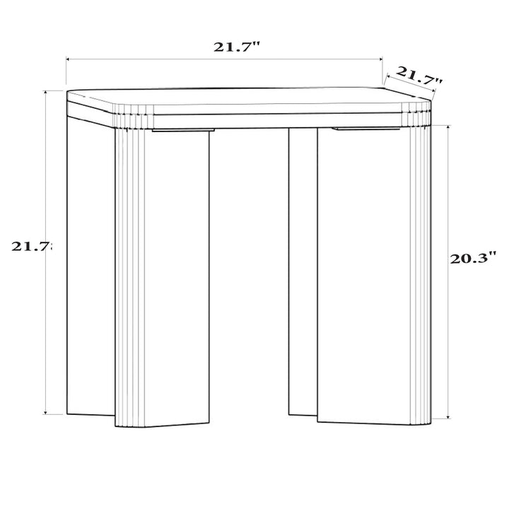 Zara End Table — line