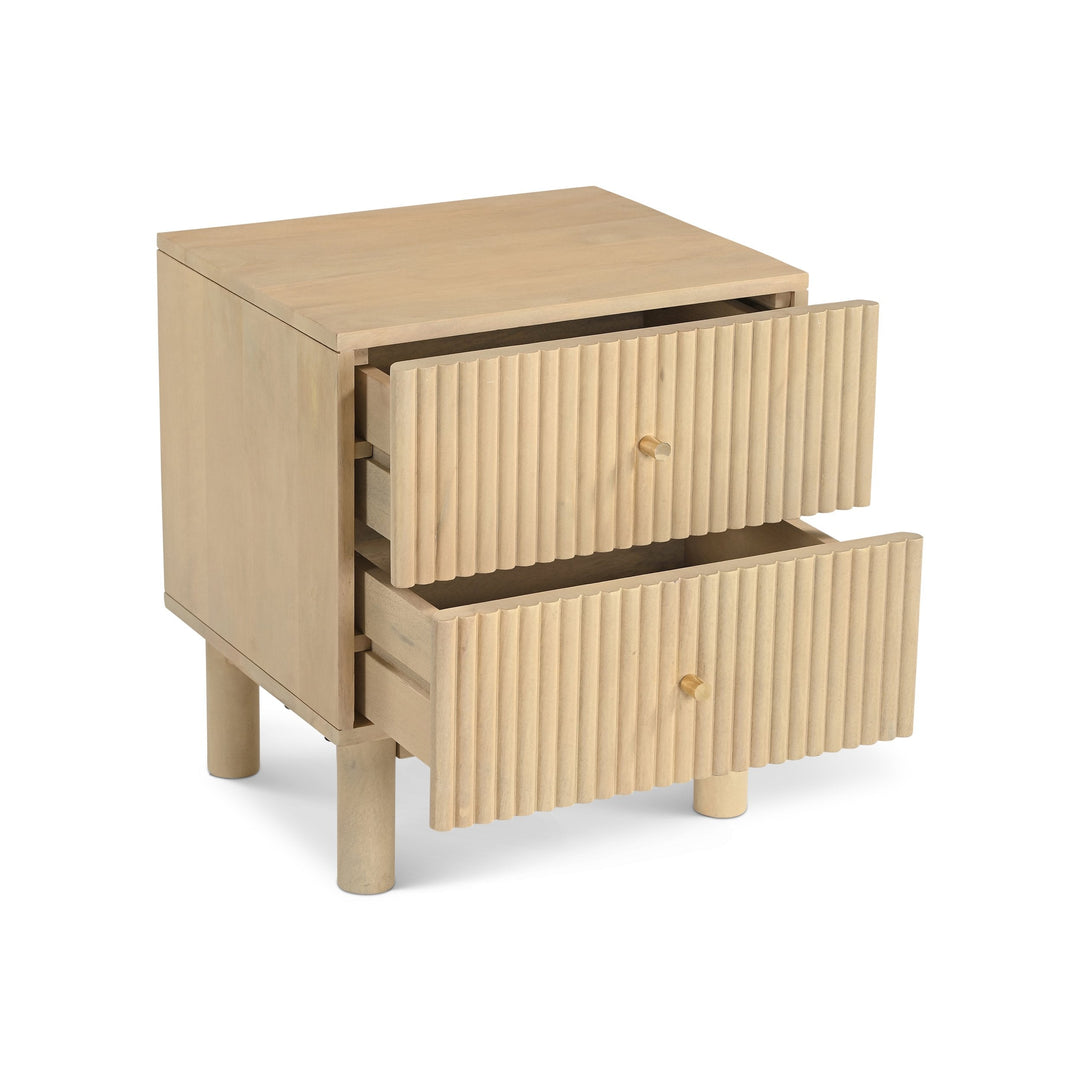 Zoe Mini Nightstand - Blonde Oak · 17.5"