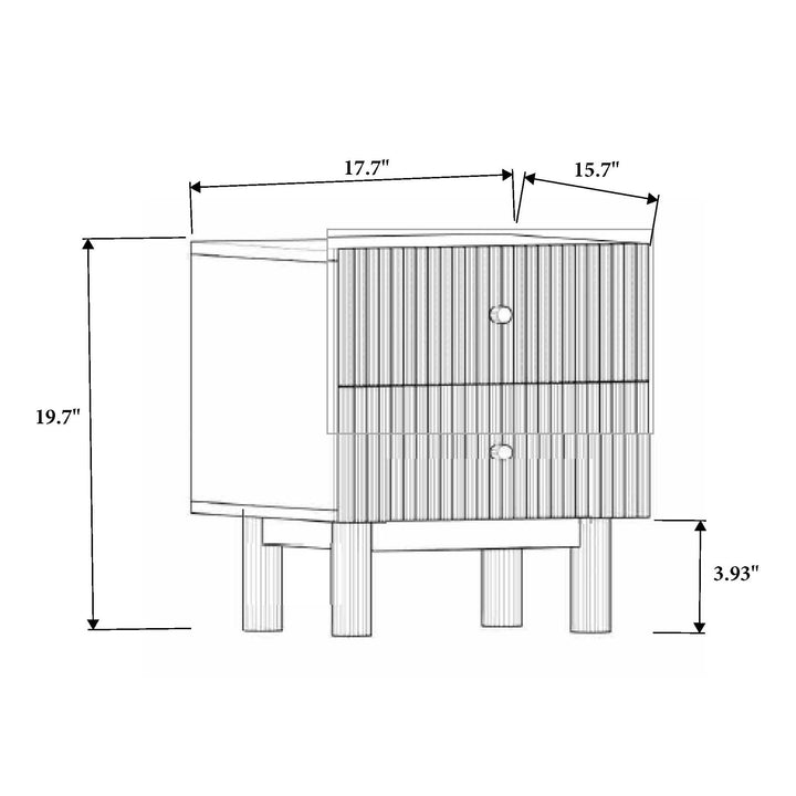 Zoe Mini Nightstand — line