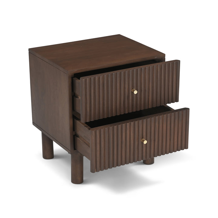 Zoe Mini Nightstand - Walnut