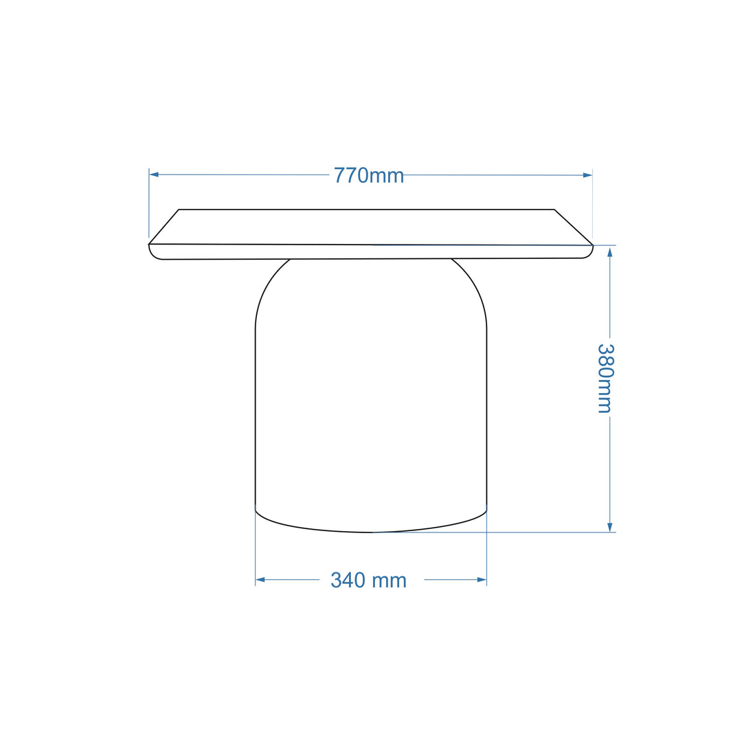 Alessia Short Enamel Coffee Table — line