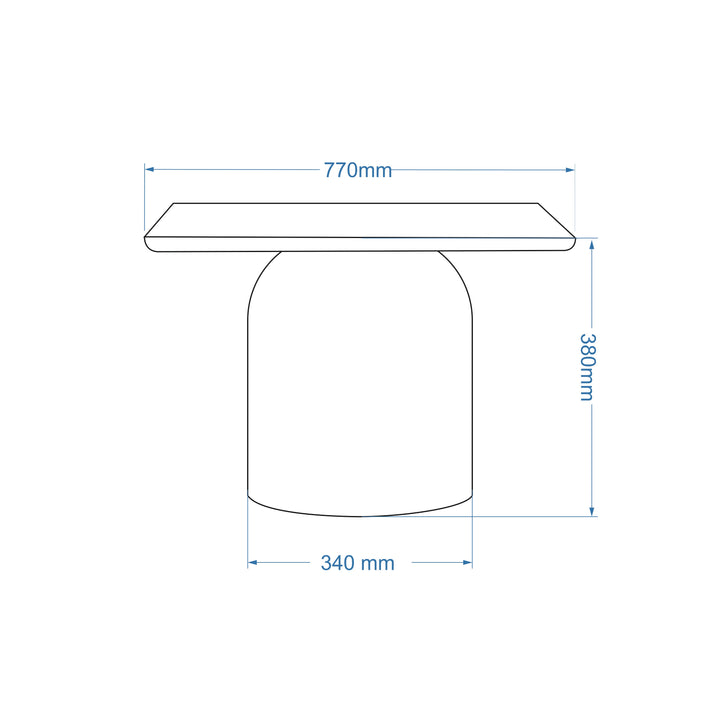 Alessia Short Enamel Coffee Table — line