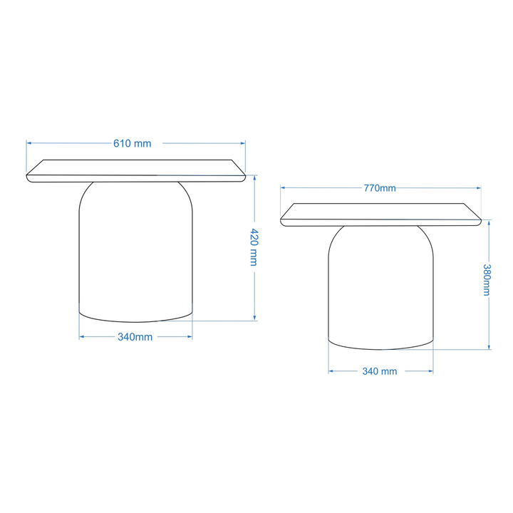 Alessia Nesting Coffee Tables (set of 2) — line