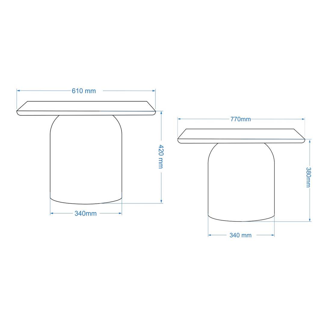 Alessia Nesting Coffee Tables (set of 2) — line