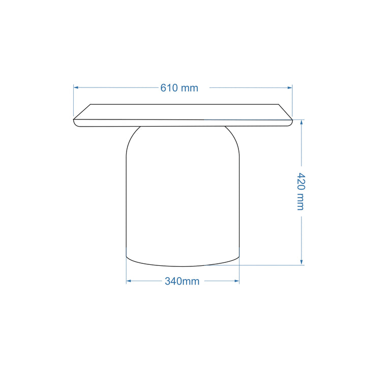 Alessia Tall Enamel Coffee Table — line