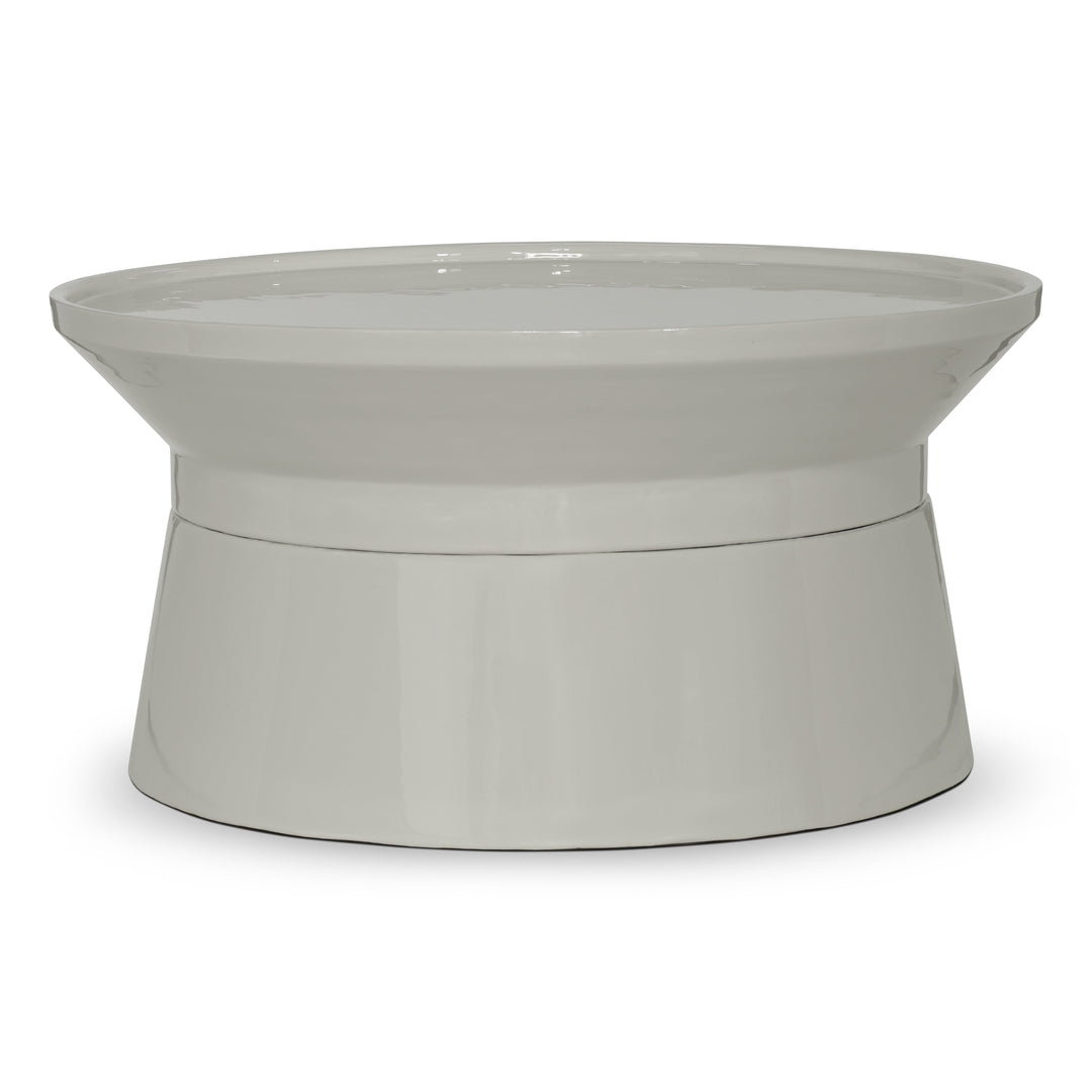 Sabine Enamel Coffee Table - Bone White · 32"