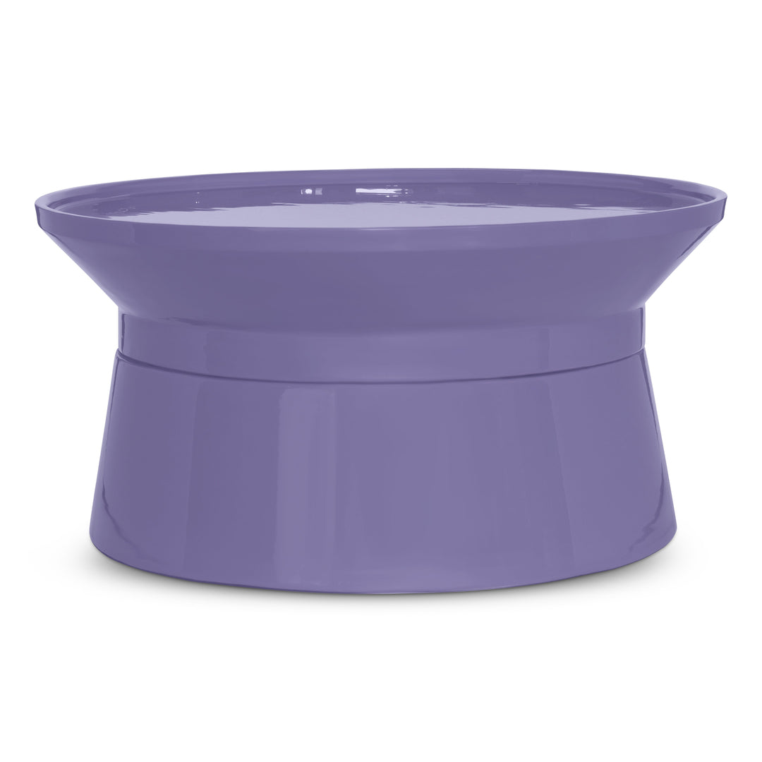 Sabine Enamel Coffee Table - Lavender Purple · 32"