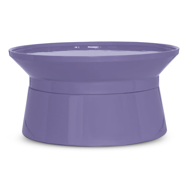 Sabine Enamel Coffee Table - Lavender Purple · 32"