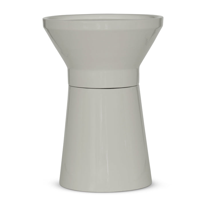 Sabine Enamel End Table - Bone White · 20"
