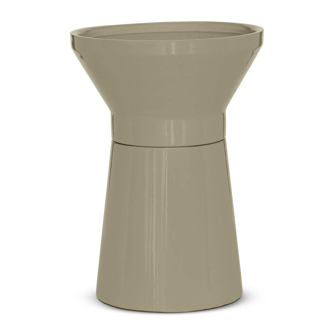 Sabine Enamel End Table - Sage Green · 20"