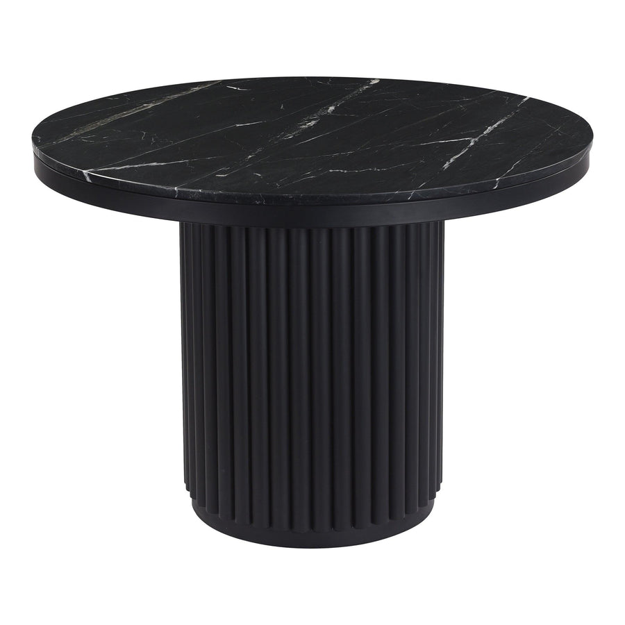 Tower Dining Table Black Marble - SwayLiving