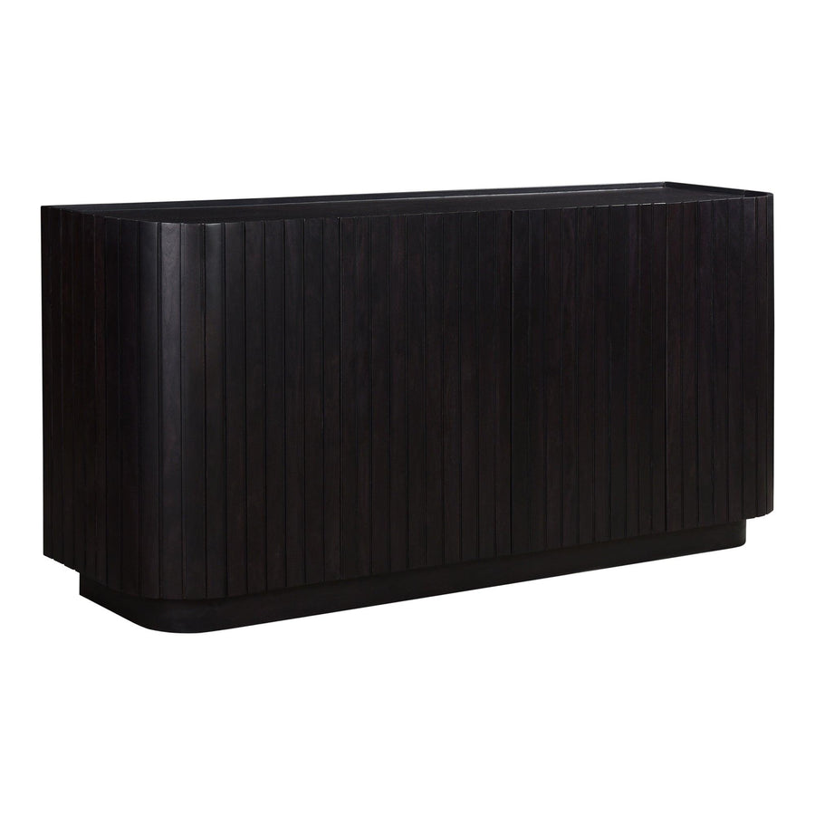 Povera 4 Door Sideboard Black - SwayLiving