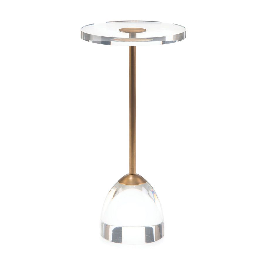 SwayLiving Brass And Acrylic Martini Side Table 1 ACCENT TABLES