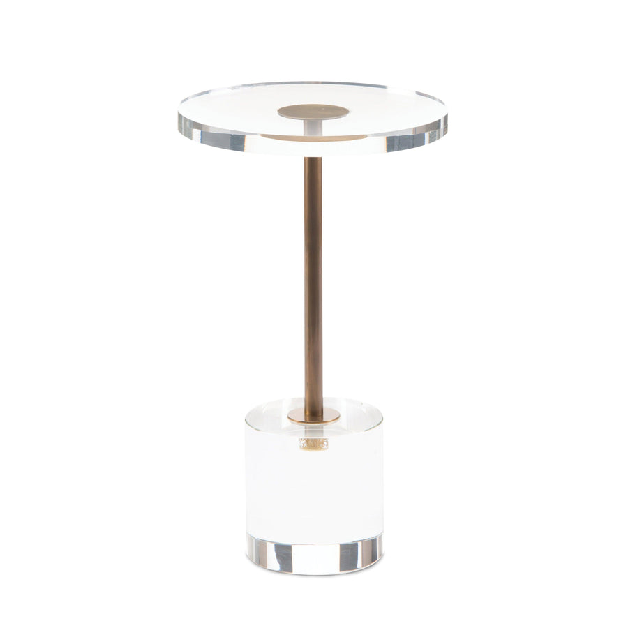 SwayLiving Brass And Acrylic Martini Side Table 2 ACCENT TABLES