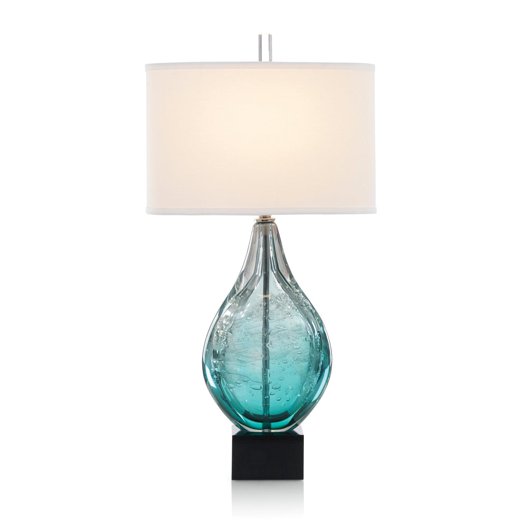 SwayLiving Light Azure Art Glass Table Lamp TABLE LAMPS