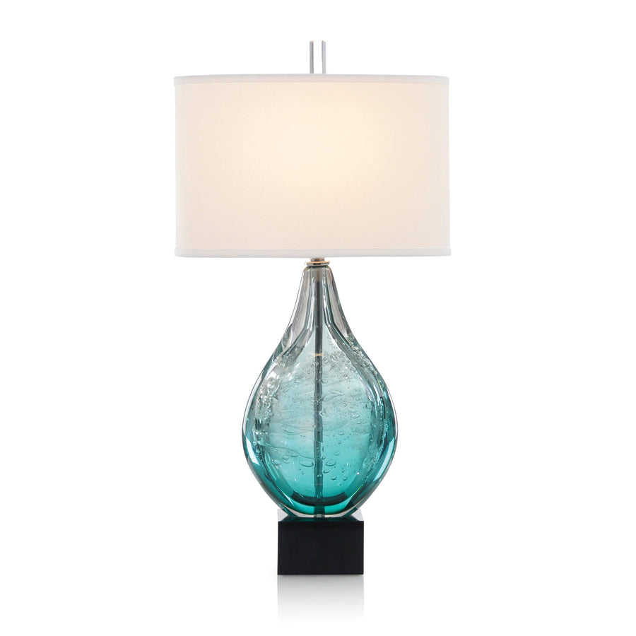 SwayLiving Light Azure Art Glass Table Lamp TABLE LAMPS